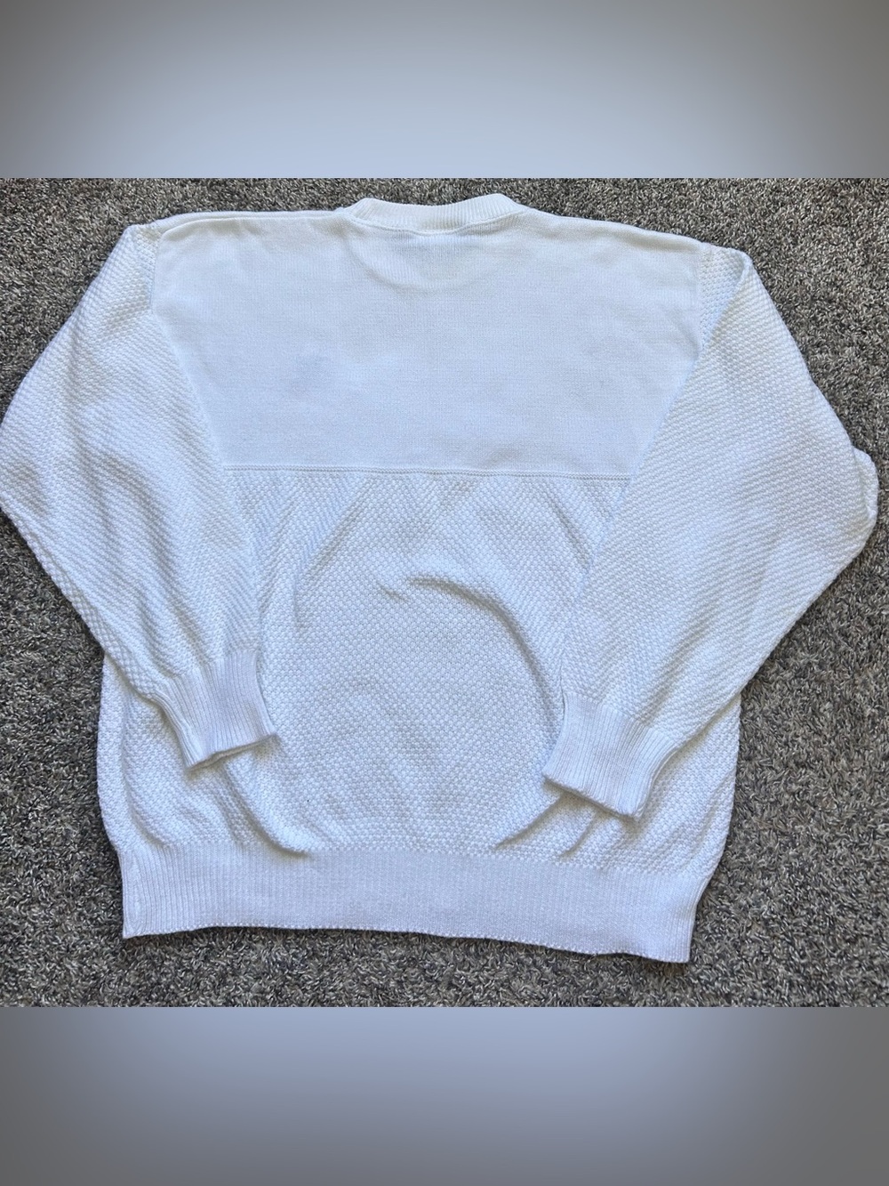 Vintage Nebraska Cornhusker Andrew Rohan White Men’s Sweater XL - Picture 4 of 9